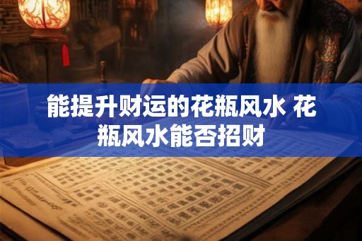 能提升财运的花瓶风水 花瓶风水能否招财
