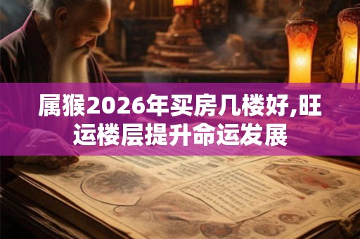 属猴2026年买房几楼好,旺运楼层提升命运发展
