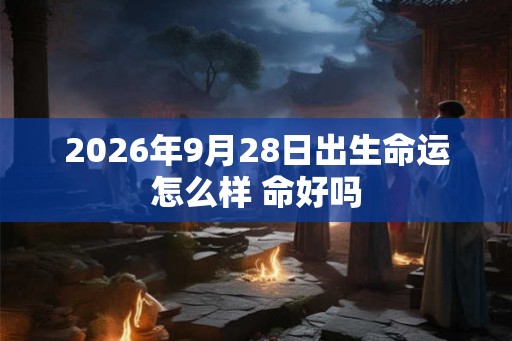 2026年9月28日出生命运怎么样 命好吗 2026年9月28日出生命运怎么样 命好吗