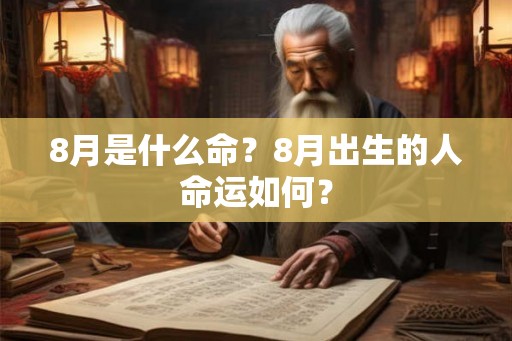 8月是什么命？8月出生的人命运如何？