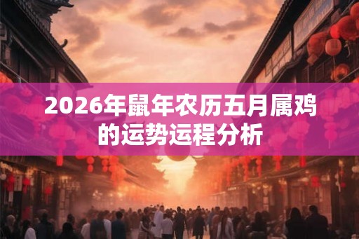 2026年鼠年农历五月属鸡的运势运程分析 2026年鼠年农历五月属鸡的运势运程分析