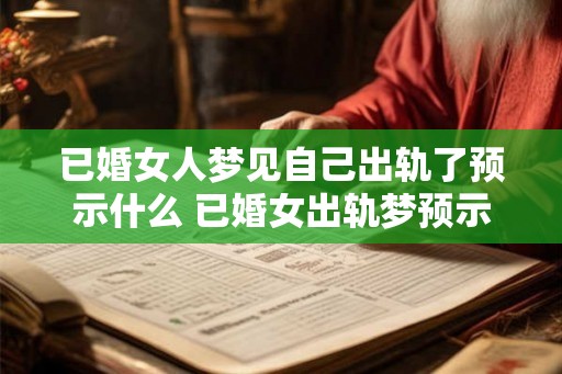 已婚女人梦见自己出轨了预示什么 已婚女出轨梦预示何