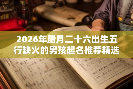 2026年腊月二十六出生五行缺火的男孩起名推荐精选