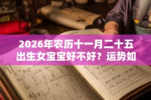 2026年农历十一月二十五出生女宝宝好不好？运势如何？