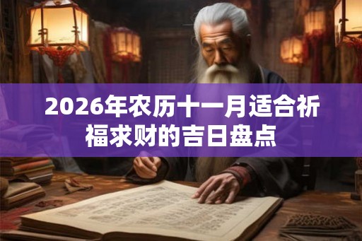 2026年农历十一月适合祈福求财的吉日盘点 2026年农历十一月适合祈福求财的吉日盘点