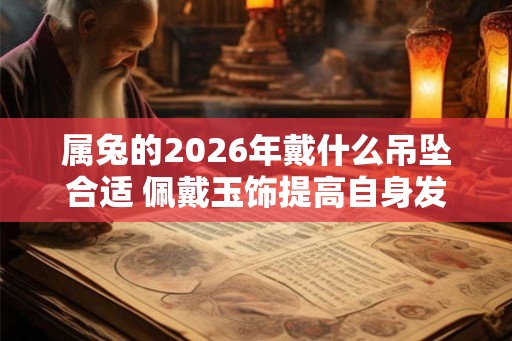 属兔的2026年戴什么吊坠合适 佩戴玉饰提高自身发展