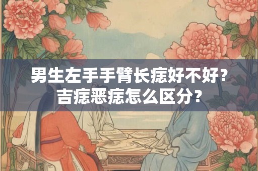 男生左手手臂长痣好不好？吉痣恶痣怎么区分？