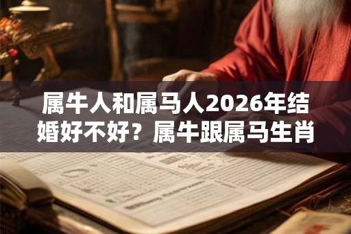 属牛人和属马人2026年结婚好不好？属牛跟属马生肖相合吗？