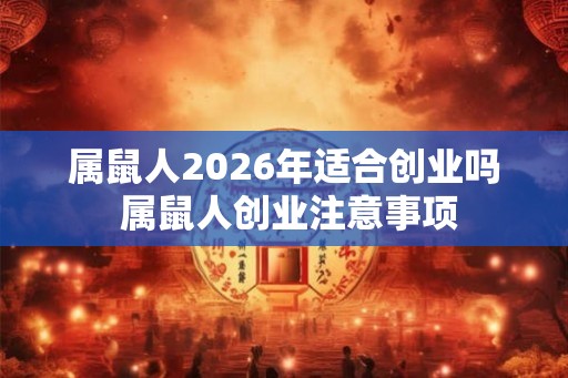 属鼠人2026年适合创业吗 属鼠人创业注意事项