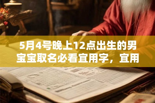 5月4号晚上12点出生的男宝宝取名必看宜用字，宜用名
