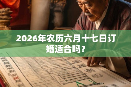 2026年农历六月十七日订婚适合吗？