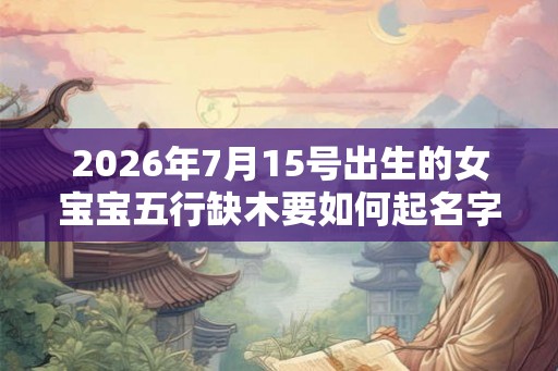 2026年7月15号出生的女宝宝五行缺木要如何起名字