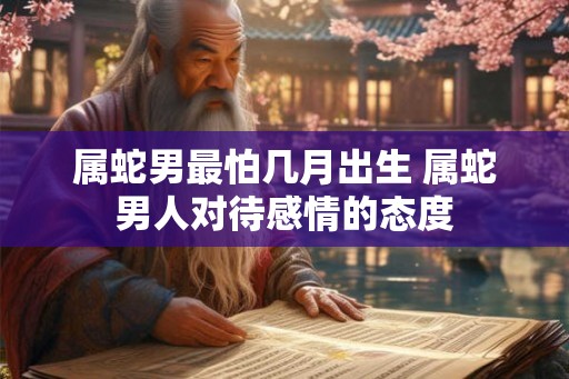 属蛇男最怕几月出生 属蛇男人对待感情的态度