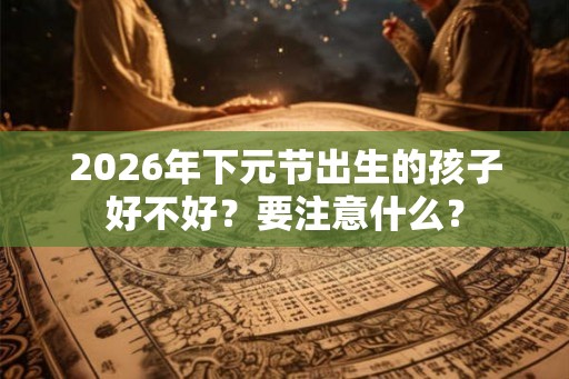 2026年下元节出生的孩子好不好？要注意什么？