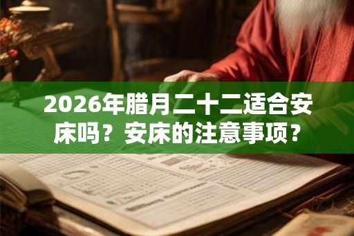 2026年腊月二十二适合安床吗？安床的注意事项？
