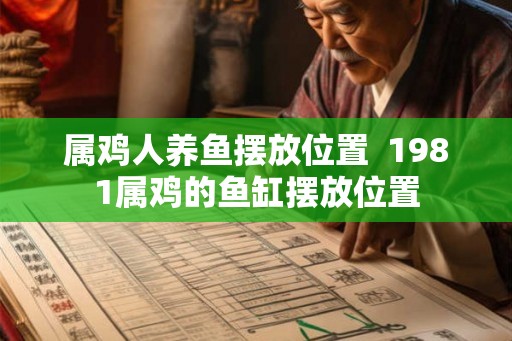 属鸡人养鱼摆放位置  1981属鸡的鱼缸摆放位置