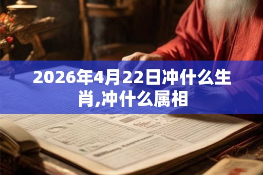2026年4月22日冲什么生肖,冲什么属相