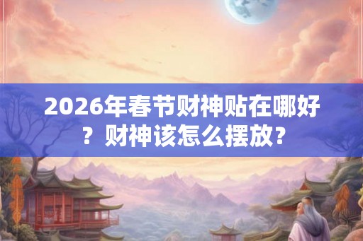 2026年春节财神贴在哪好？财神该怎么摆放？