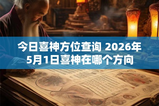 今日喜神方位查询 2026年5月1日喜神在哪个方向