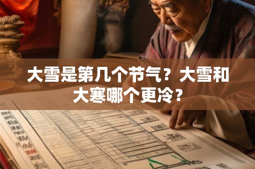 大雪是第几个节气?大雪和大寒哪个更冷? 大雪是第几个节气?大雪和大寒哪个更冷?