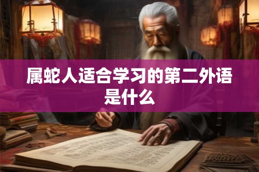 属蛇人适合学习的第二外语是什么
