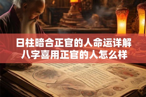 日柱暗合正官的人命运详解 八字喜用正官的人怎么样