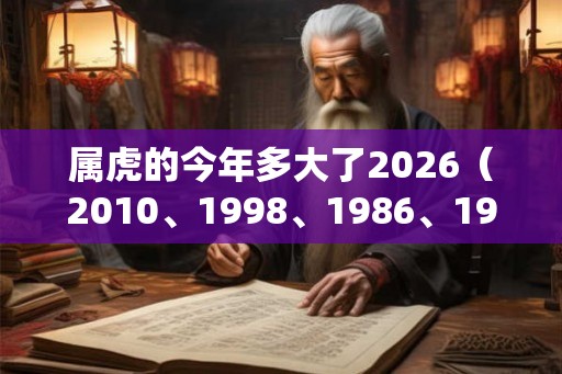 属虎的今年多大了2026（2010、1998、1986、1974、1962）