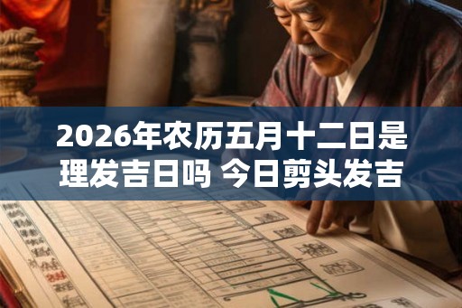 2026年农历五月十二日是理发吉日吗 今日剪头发吉利吗