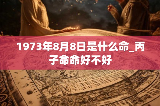 1973年8月8日是什么命_丙子命命好不好
