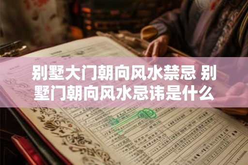 别墅大门朝向风水禁忌 别墅门朝向风水忌讳是什么