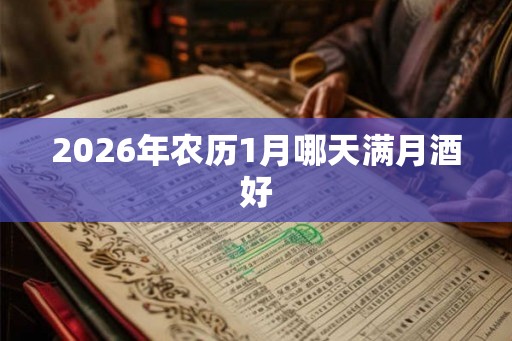 2026年农历1月哪天满月酒好 2026年农历1月哪天满月酒好