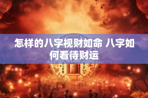 怎样的八字视财如命 八字如何看待财运