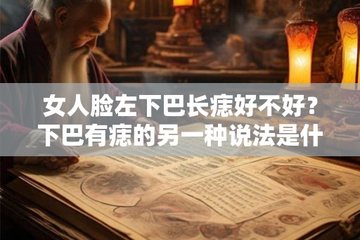 女人脸左下巴长痣好不好？下巴有痣的另一种说法是什么？