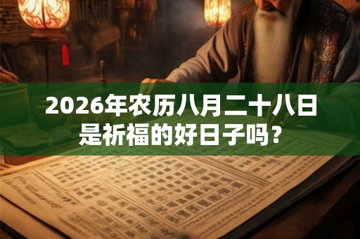 2026年农历八月二十八日是祈福的好日子吗? 2026年农历八月二十八日是祈福的好日子吗?