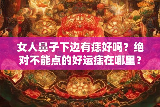 女人鼻子下边有痣好吗?绝对不能点的好运痣在哪里? 女人鼻子下边有痣好吗?绝对不能点的好运痣在哪里?
