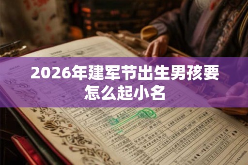 2026年建军节出生男孩要怎么起小名