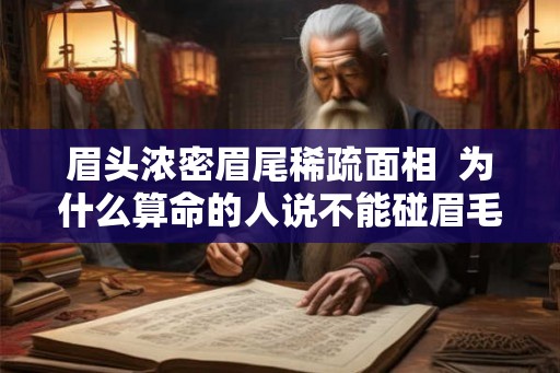 眉头浓密眉尾稀疏面相  为什么算命的人说不能碰眉毛