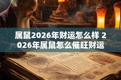 属鼠2026年财运怎么样 2026年属鼠怎么催旺财运