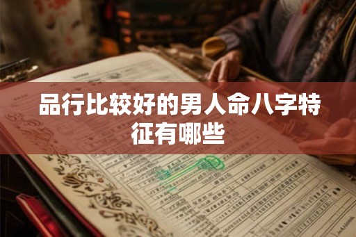 品行比较好的男人命八字特征有哪些