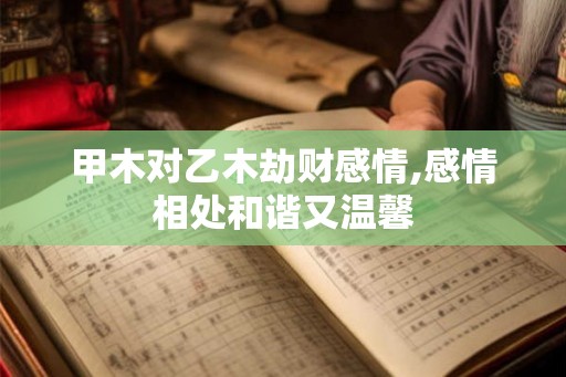 甲木对乙木劫财感情,感情相处和谐又温馨