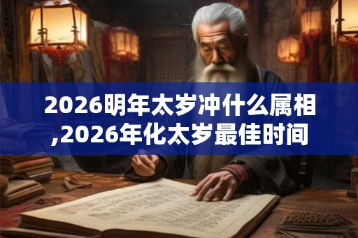 2026明年太岁冲什么属相,2026年化太岁最佳时间