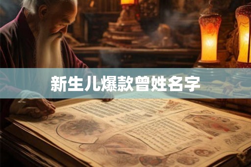 新生儿爆款曾姓名字