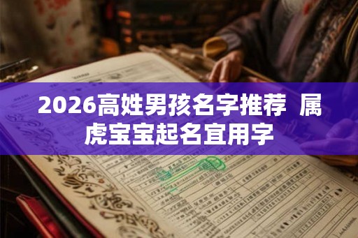 2026高姓男孩名字推荐  属虎宝宝起名宜用字