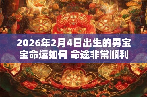 2026年2月4日出生的男宝宝命运如何 命途非常顺利
