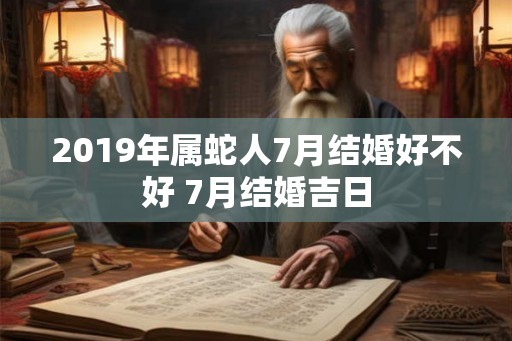 2019年属蛇人7月结婚好不好 7月结婚吉日