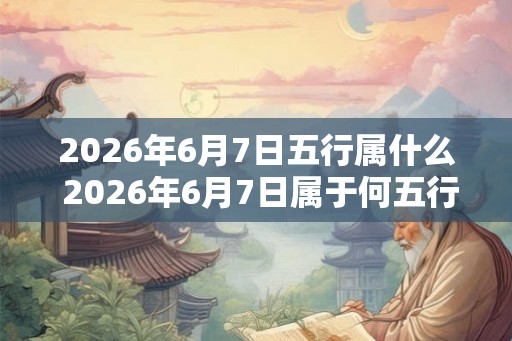 2026年6月7日五行属什么 2026年6月7日属于何五行