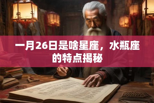 一月26日是啥星座，水瓶座的特点揭秘