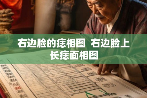右边脸的痣相图  右边脸上长痣面相图