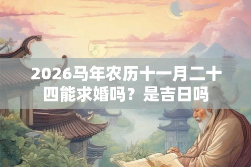 2026马年农历十一月二十四能求婚吗?是吉日吗 2026马年农历十一月二十四能求婚吗?是吉日吗