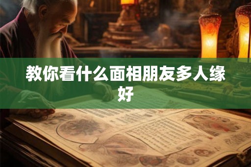 教你看什么面相朋友多人缘好